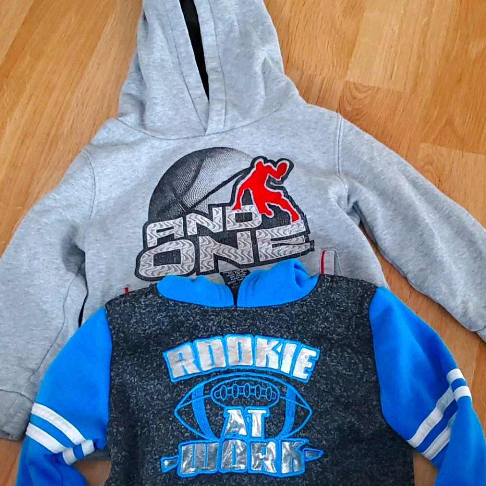 Two boy hoodies